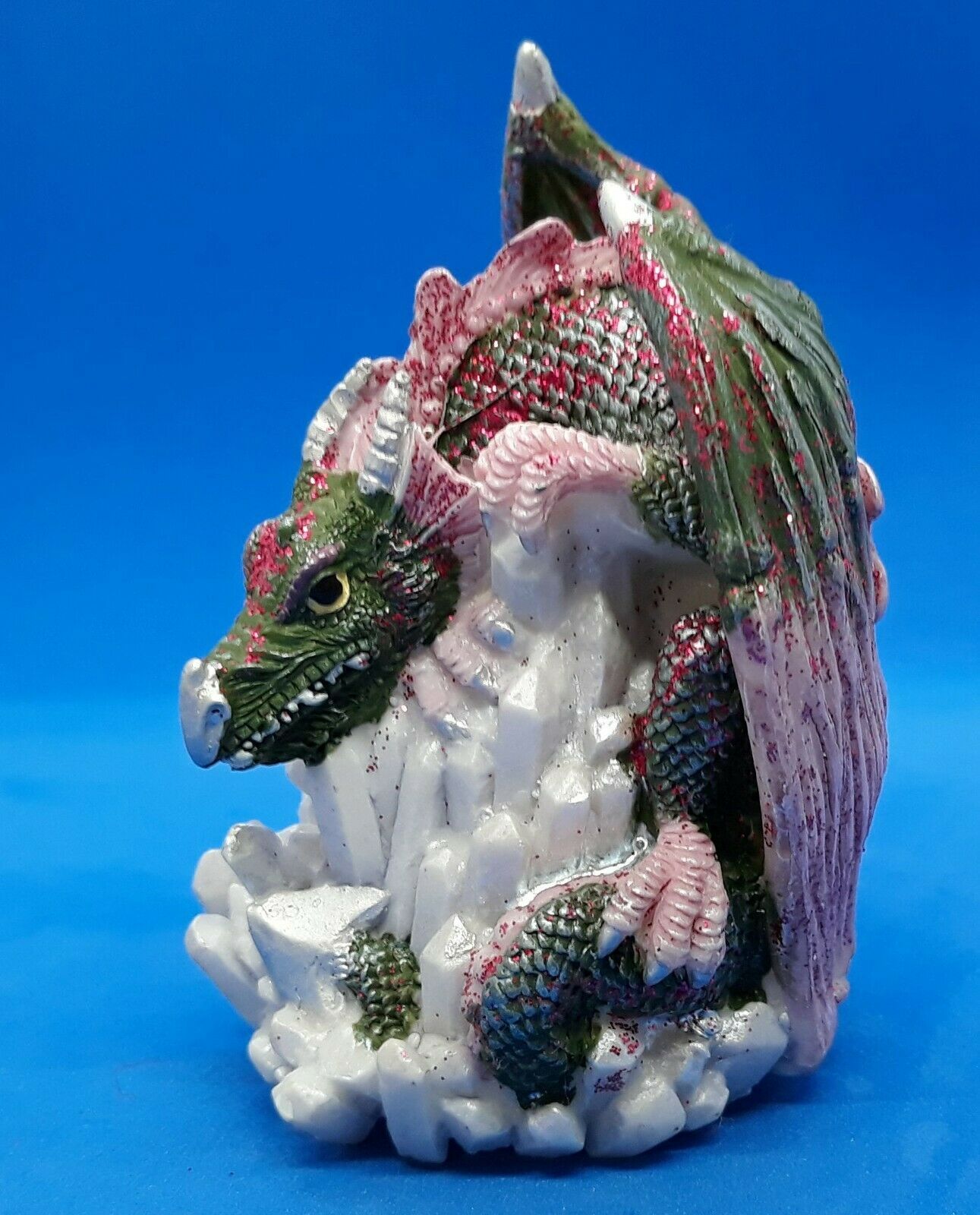 Dragon Perched on Crystals Resin Figurine and 11 similar items