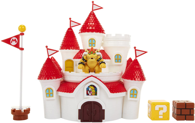 nintendo mushroom kingdom castle deluxe playset