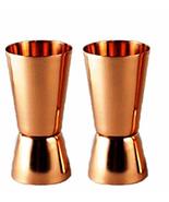 Buddha4all Pure Copper Measuring Jigger Shot Glasses Double Sided Jigger... - $26.72