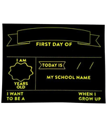 Hy-Ko First Day of School Chalkboard Sign, 9.875 inch x 13 inch, Erasabl... - $2.00