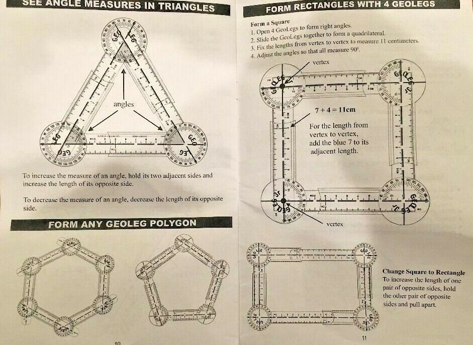 GeoLeg Math Tool / Manipulative Protractor / and 50 similar items