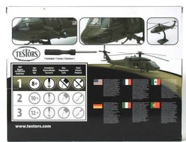 1 Count Testors 650026 UH 60 Black Hawk 17 Piece Skill 1 Unassembled Model Kit image 2
