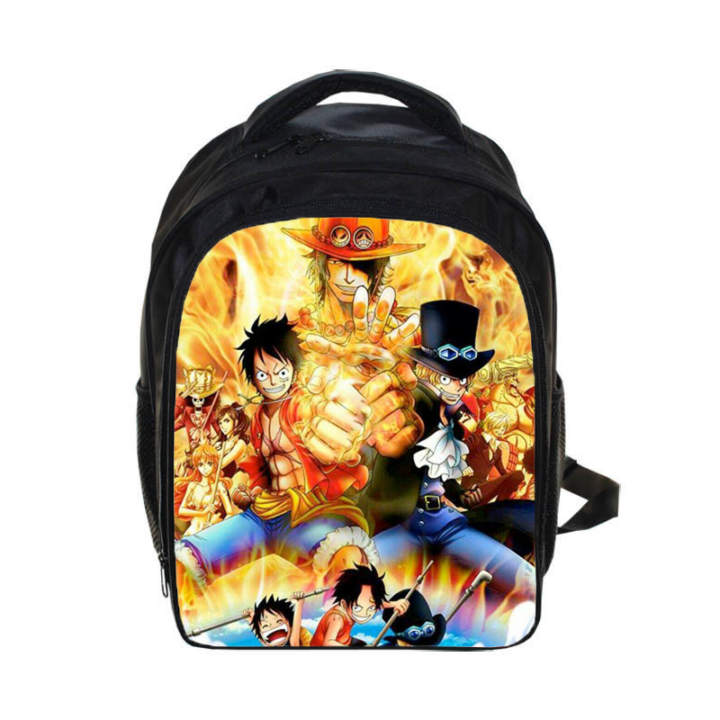 Ace, Sabo & Luffy Brotherhood One Piece Kids School Book Bag Backpack Backpacks & Bags