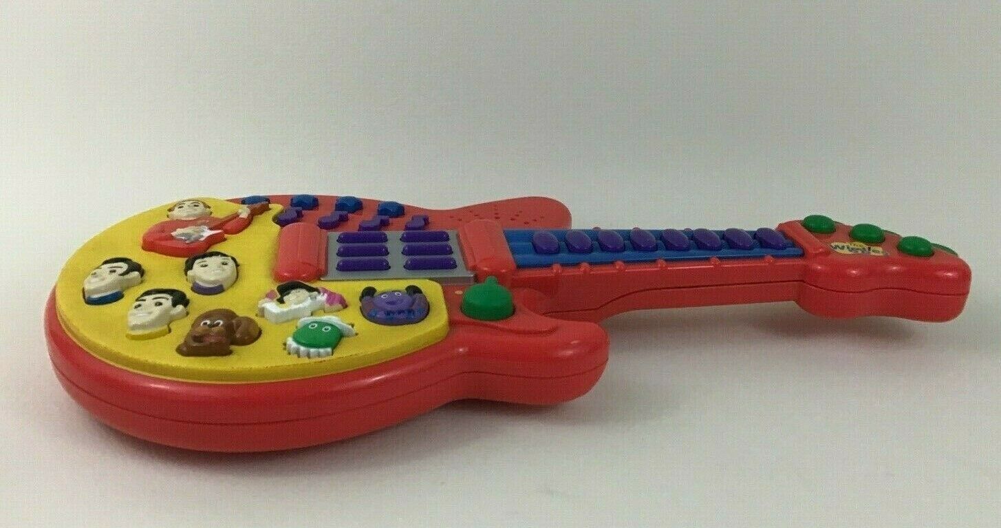 The Wiggles Musical Guitar Music Toy 2003 Spin Master Red Silly Sounds 