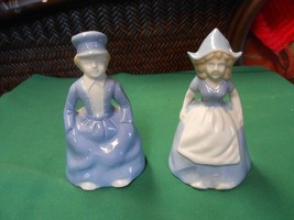 Cute Pair of Porcelain BELLS....&quot;Dutch Boy and Girl&quot;.......FREE POSTAGE USA - $19.39