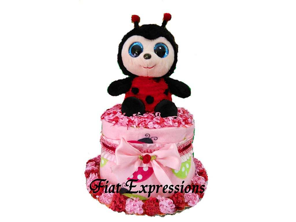 ladybug diaper cake ideas
