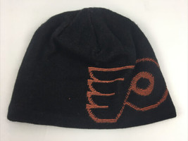 Reebok Philadelphia Flyers NHL Hockey Knit Hat Black Winter Beanie Acrylic - $14.85