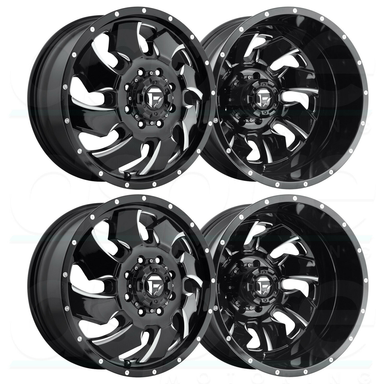 6New 20" Fuel D574 Cleaver Dually Wheels 20x8.25 8x6.5/8x165.1 105