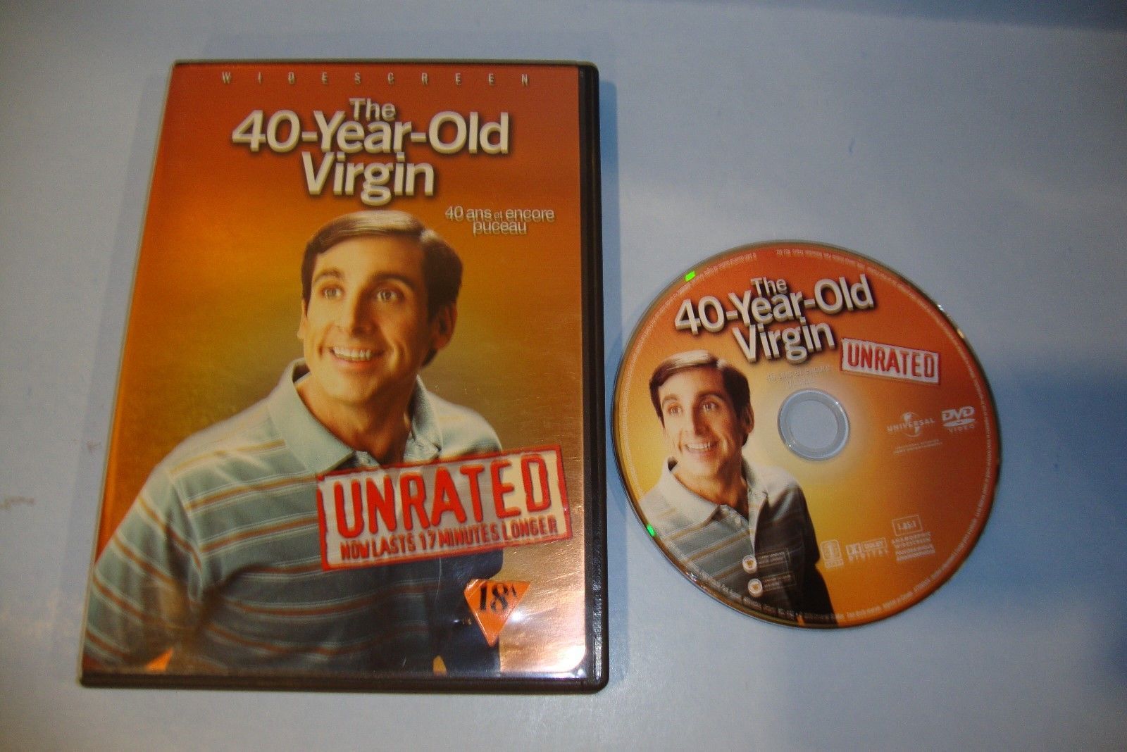 The 40 Year Old Virgin Dvd 2005 Widescreen Unrated Dvds And Blu Ray Discs