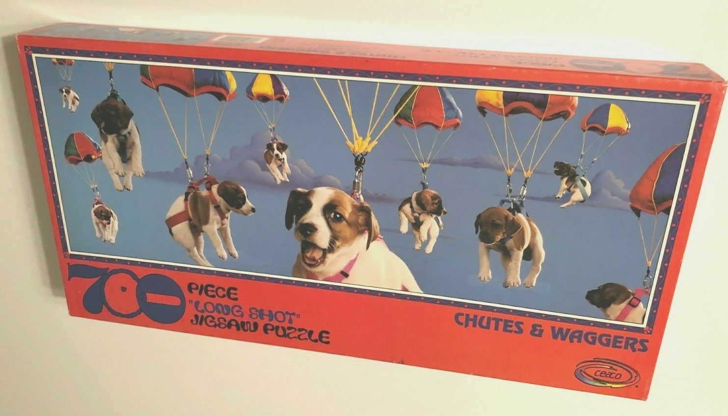 Primary image for 1998 Ceaco Parachute Chutes Waggers Long Shot Miller Allan 700 Pcs Puzzle New