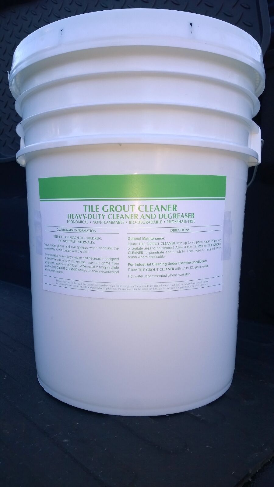 TILE GROUT CLEANER 5 GALLON PAIL CONCENTRATE DEGREASER PATRIOT CHEMICAL