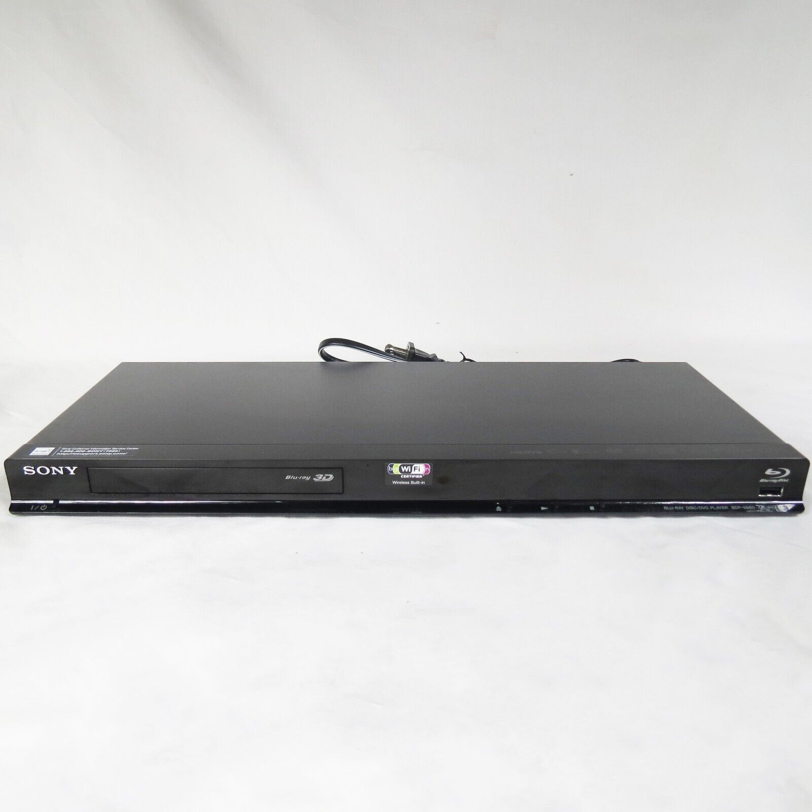 Sony BDP-S580 3D Blu-Ray Player Wi Fi Wireless Built In, Works But No ...