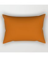 Colors of Autumn Terracotta Orange Brown Solid Color Rectangle Throw Pil... - $34.99+