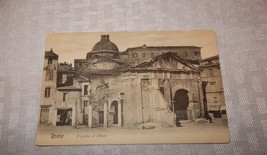 Cool vintage early 1900&#39;s Rome Italy Il Portico Di Ottavio postcard - $10.00