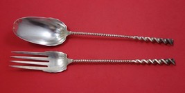 Square Twist #5 by Whiting Sterling Silver Salad Serving Set 2pc Orig 10 3/4" - $899.91