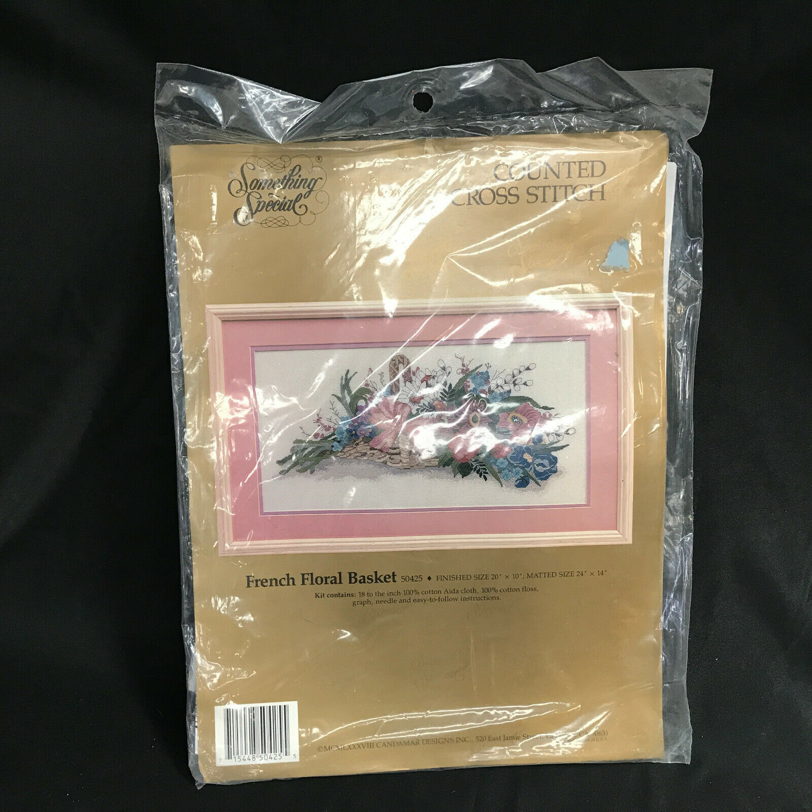 Something Special Counted Cross Stitch French Floral Basket 50425 NIP - $28.49