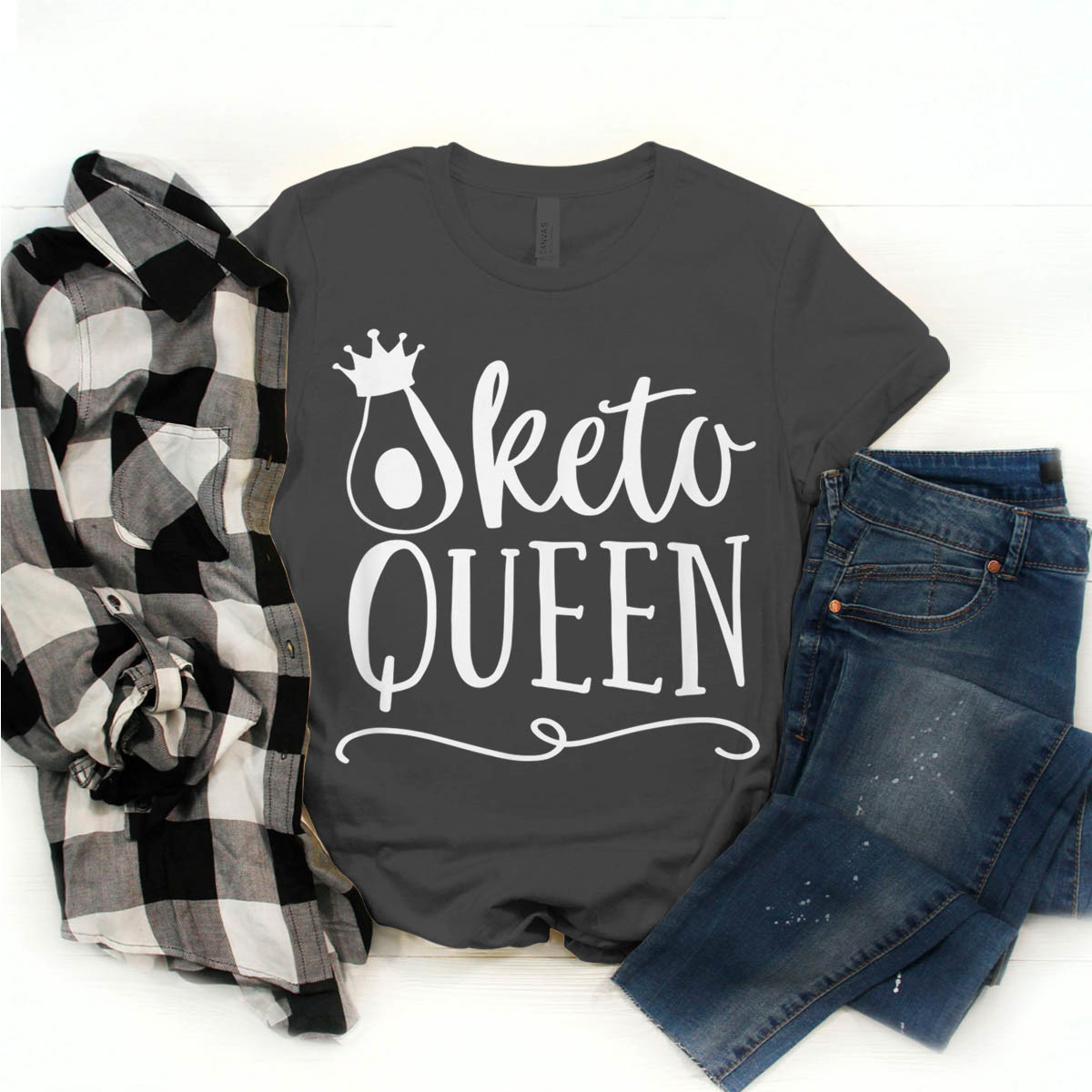 Mother T-shirt Cute Keto Queen Women Girl Mom Ketogenic Dietbirthday 