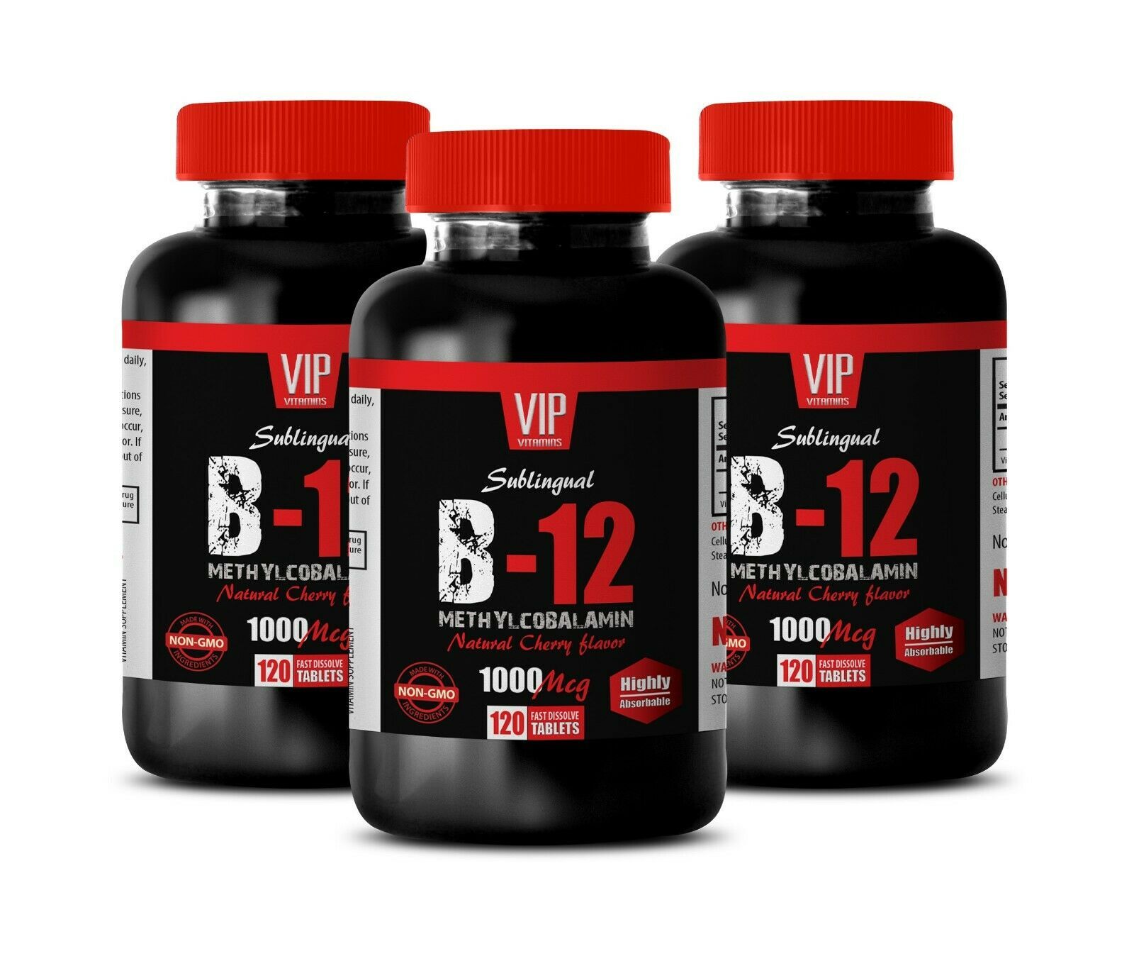 mood enhancer vitamins METHYLCOBALAMIN B12 mood booster for men 3 BOTTLE Dietary Supplements