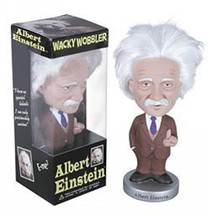 Funko Albert Einstein Wobbler with Real Hair Retired from 2003 - $62.87