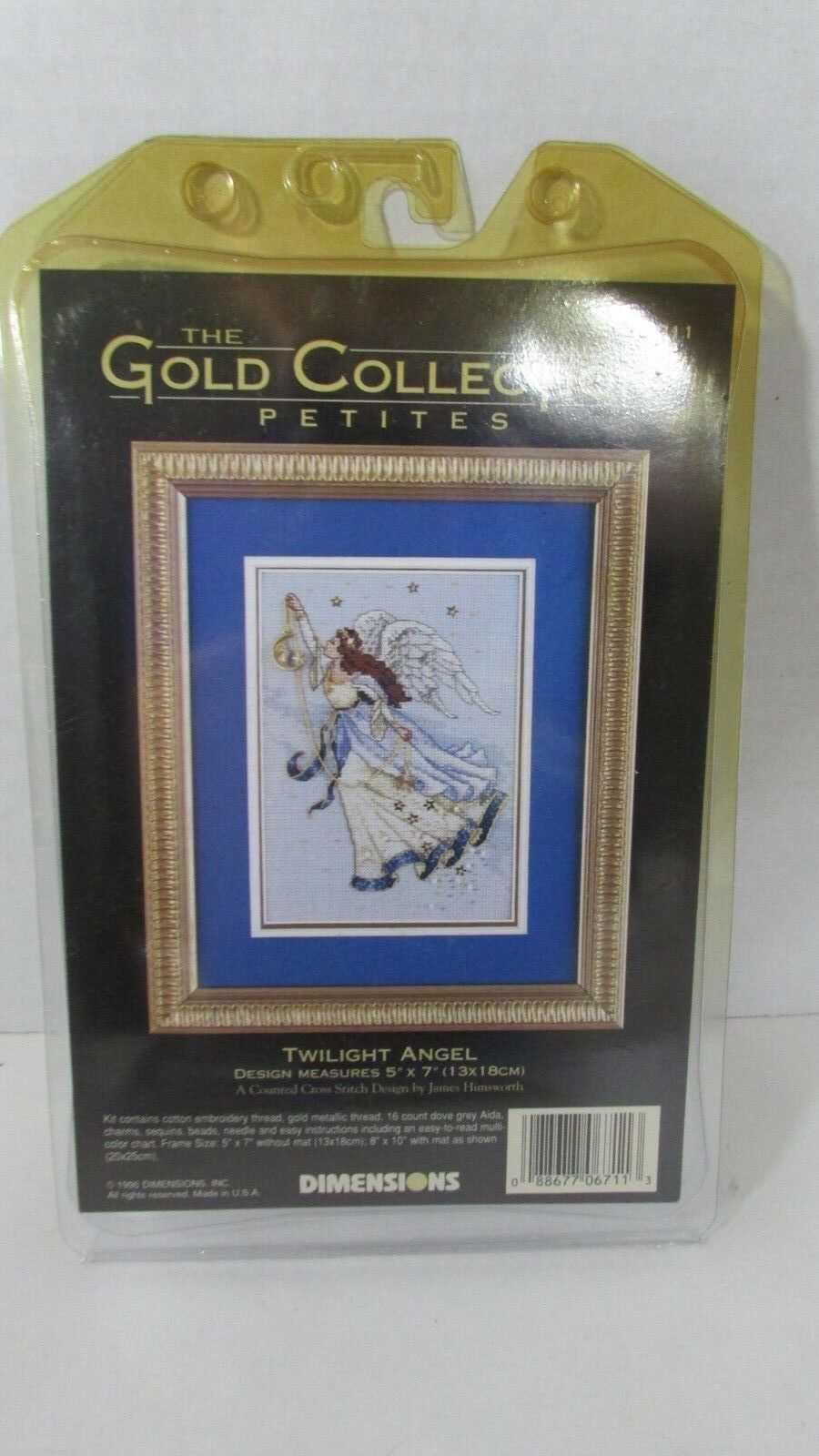 Counted Cross Stitch Kit TWILIGHT ANGEL Dimensions Gold Collection