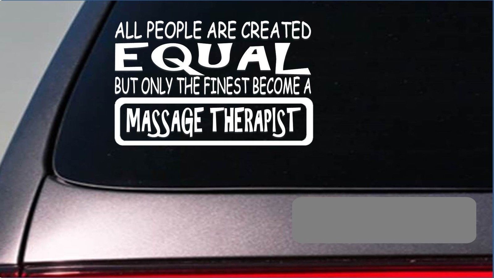 Massage Therapist equal Sticker *G684* 8 vinyl table deep tissue towels heat