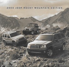 2004 Jeep ROCKY MOUNTAIN EDITIONS brochure folder US Grand Cherokee Wran... - $10.00