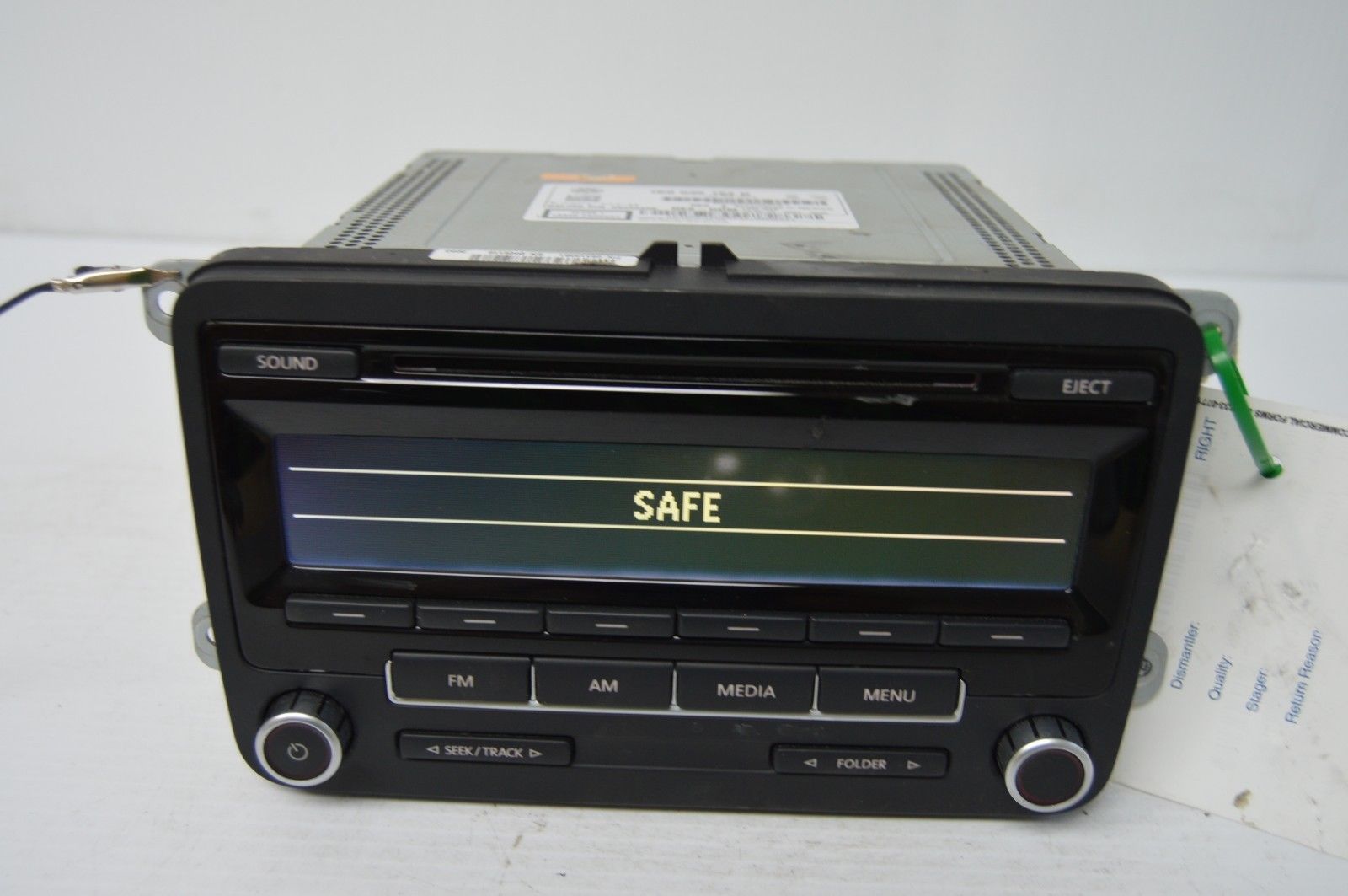 2009-2015 VOLKSWAGEN BEETLE RADIO CD PLAYER OEM RADIO 1K0035164D TESTED ...