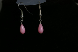 Pink Coral  Drop Earrings - $10.77