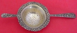 Repousse By Kirk Sterling Silver Tea Strainer Double Handle Applied Lacing - $483.55