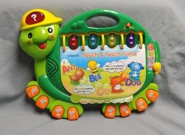 Vtech Talk &amp;Teach Turtle Tested Works Letters Shapes Music Teaching Lea... - $12.99