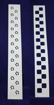 Checkerboard/Flower Border Stencil Set-14 Mil Mylar-3&quot; x 23.5 Painting/C... - $20.82