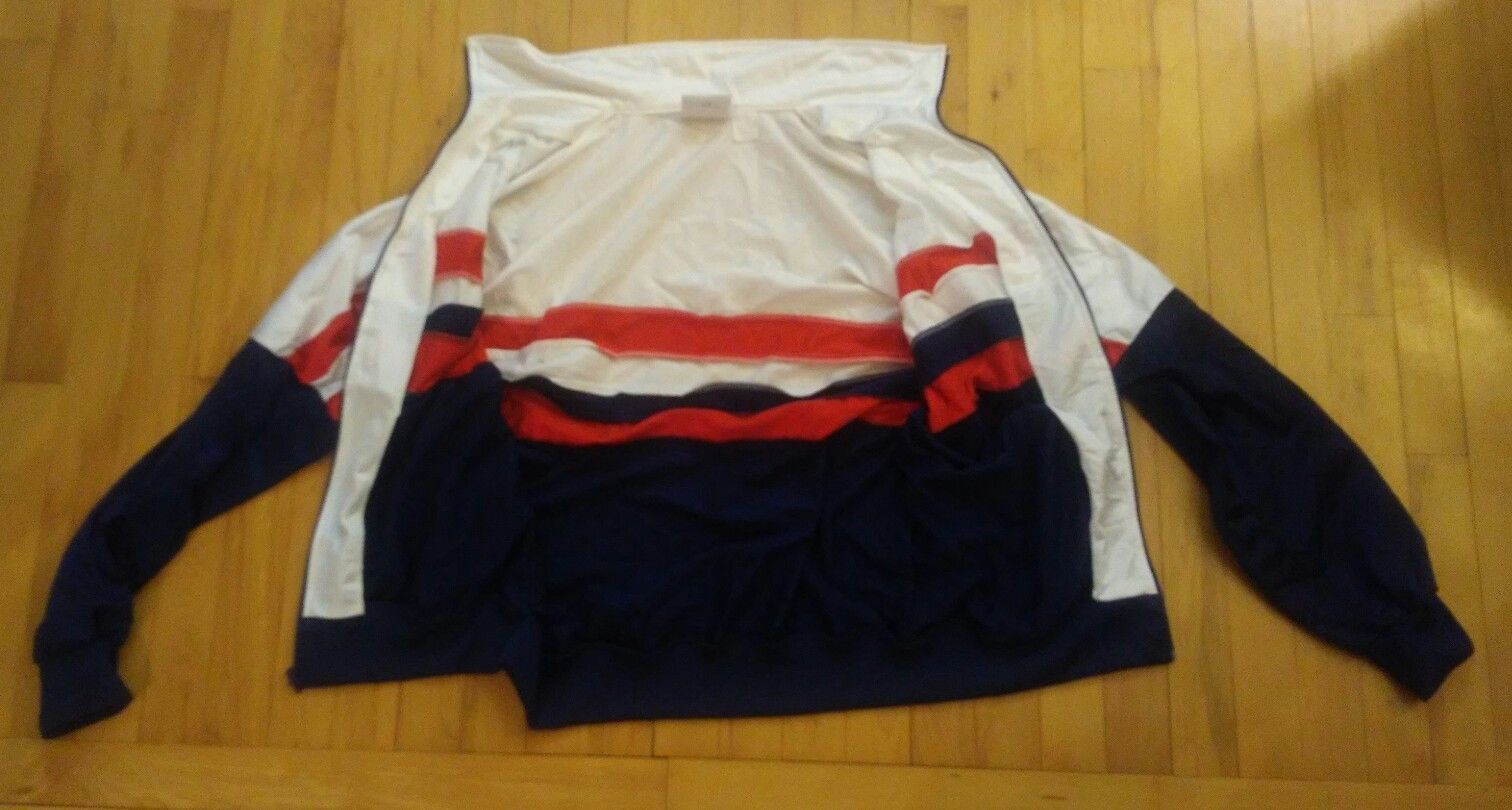 Vintage NIKE RED WHITE and BLUE Track/Warm Up Jacket 1987-1994 Based on ...