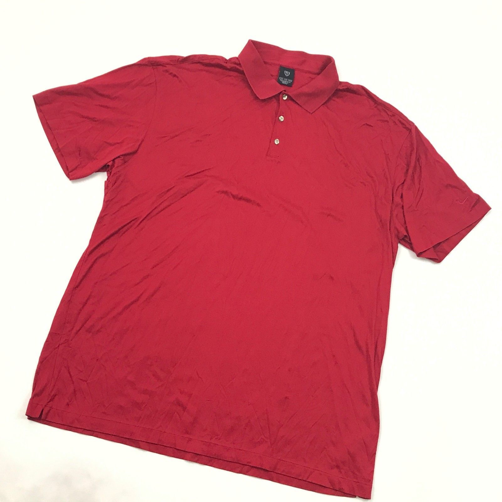 NIKE GOLF Mens 4XL 4X Polo Red Short Sleeve Loose Fit BIG & TALL ...