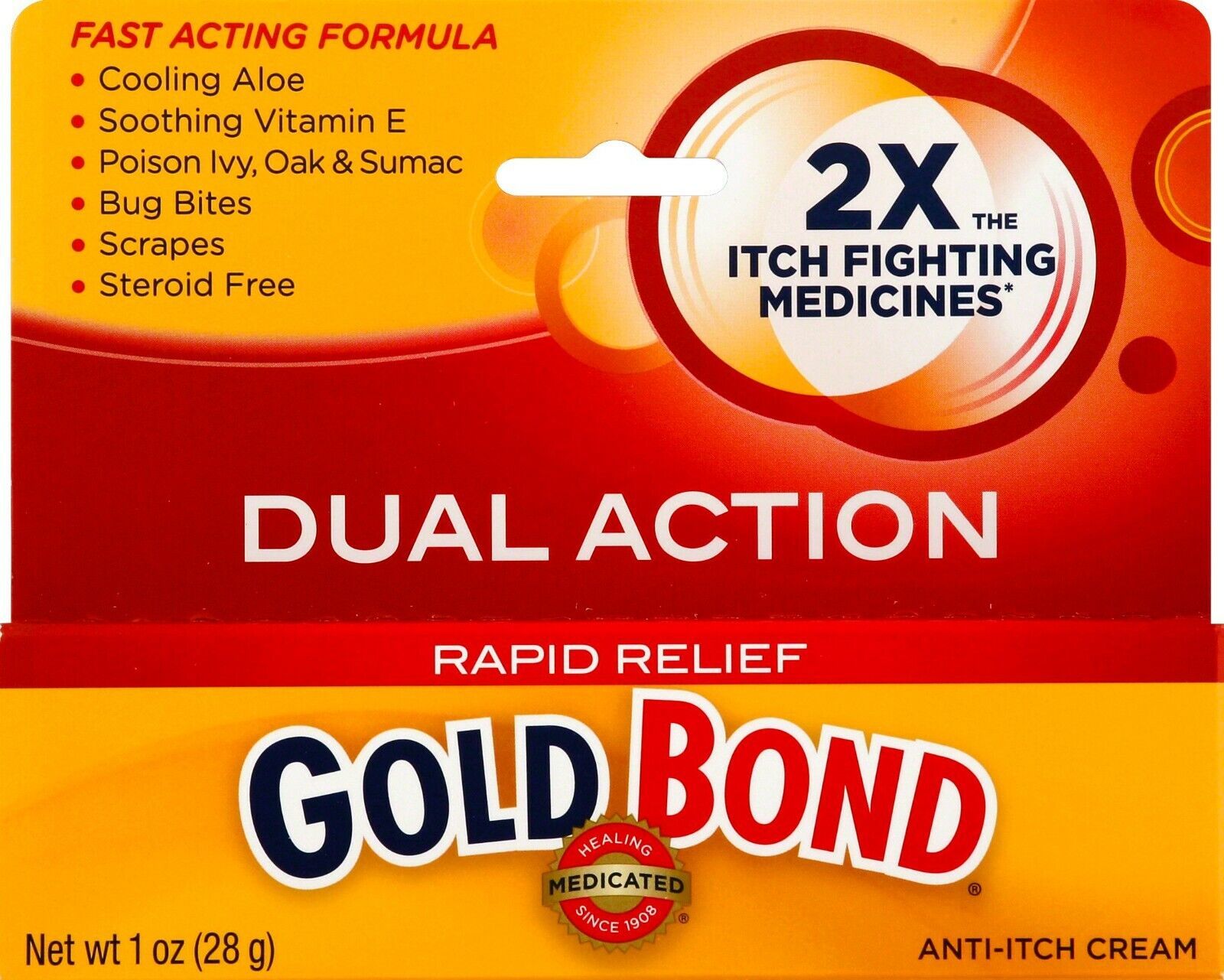 Gold Bond Rapid Relief AntiItch Cream (1 Oz) Insect Bites & Stings