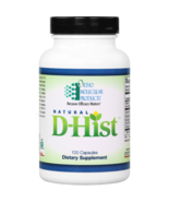Ortho Molecular Natural D-Hist | 120 Capsules | Exp 12/22 - $44.99