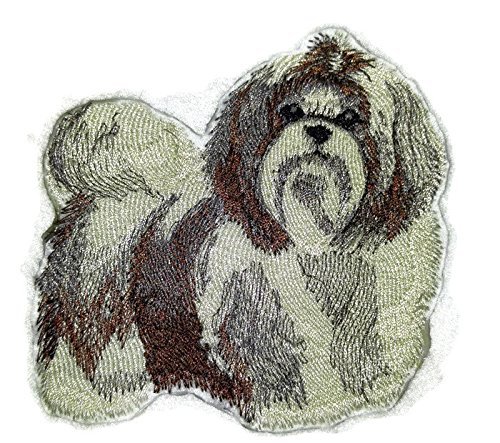 Amazing Custom Dog Portraits[Shih Tzu ] Embroidered Iron On/Sew Patch [4 x 4.1