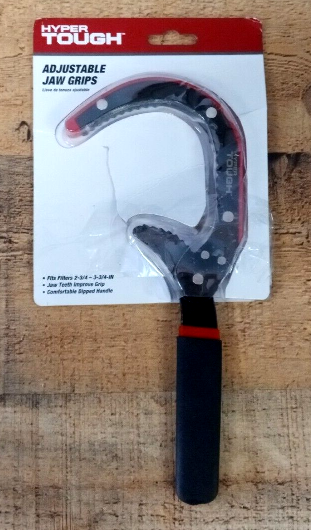 HYPER TOUGH Car Auto Adjustable Jaw Firm Grip OIL FILTER WRENCH 2 3/4