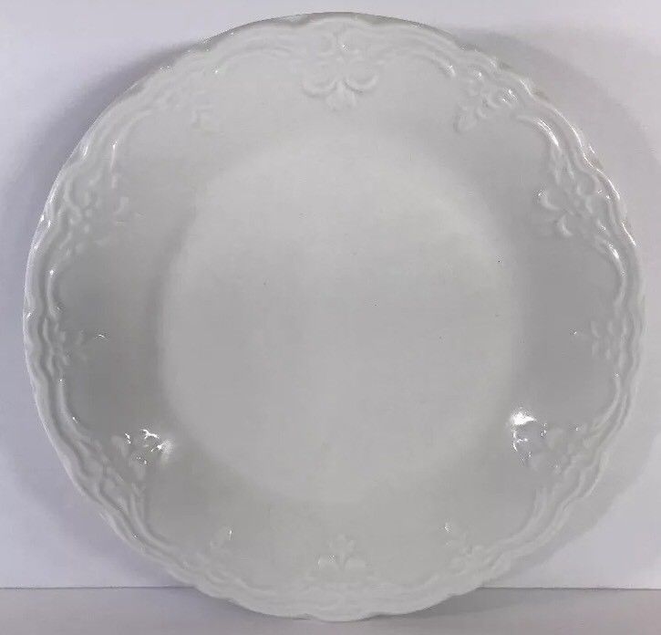 "VERSAILLES" Tabletops Unlimited White Dinnerware Collection (Embossed)