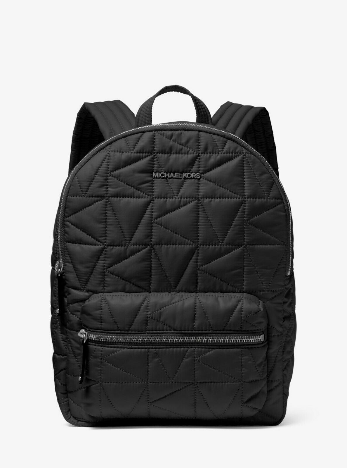 Michael Kors Winnie Medium Quilted Nylon Black Backpack 35T0UW4B2C NWT $398 FS
