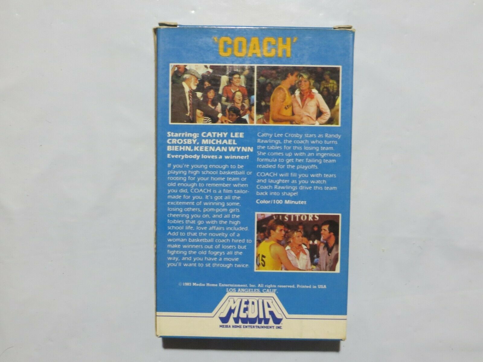 Betamax Movie Coach Cathy Lee Crosby Michael Biehn Keenan Wynn VERY ...