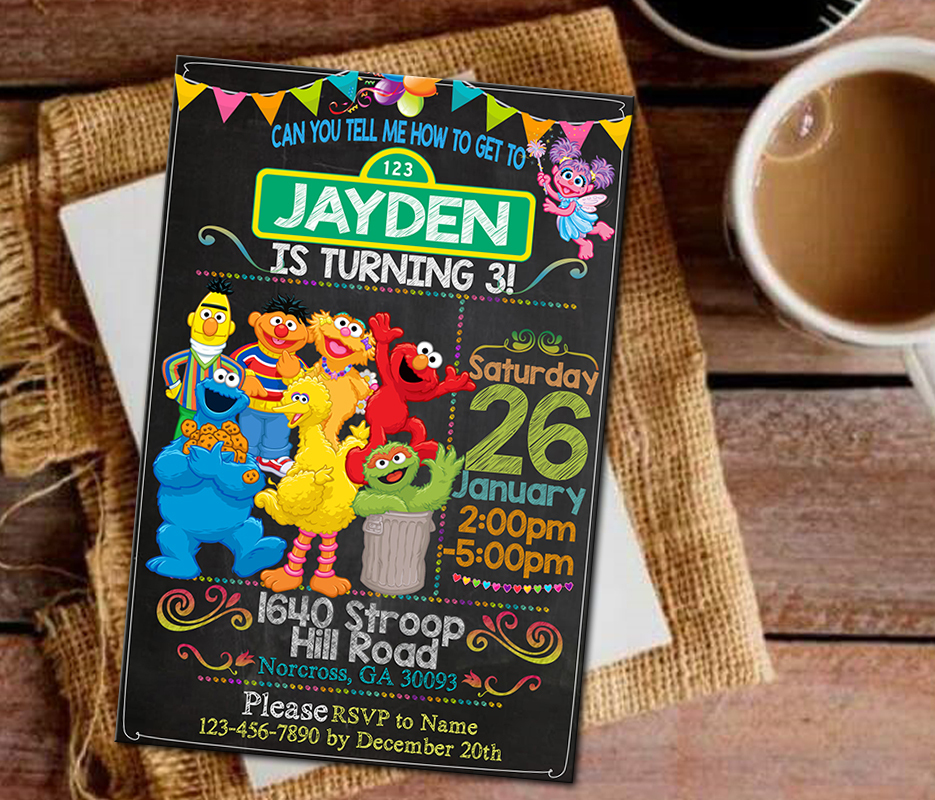 birthday-invitation-sesame-street-invitation-sesame-birthday-party