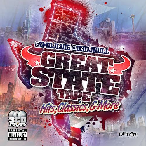 Great State Tape Texas Rap Mixtape Vol. 1 3 CD + DVD 56 Songs 21