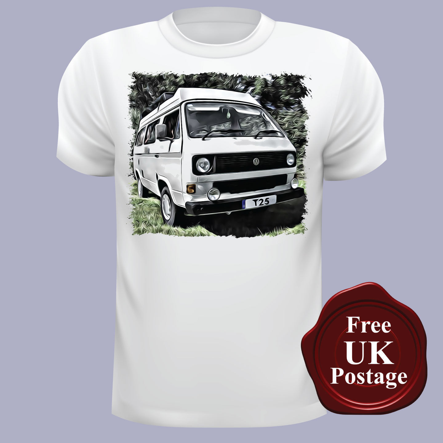 christmas campervan t shirt