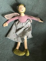 Gently Used Thin Pale Purple Green & Blue Plush Fairy Doll Stuffed Character –  - $11.29