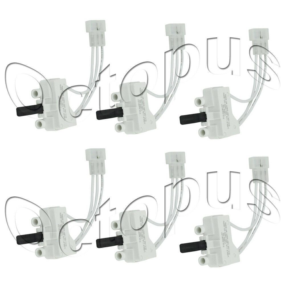 6 Pack 3406107 Whirlpool Kenmore Maytag Dryer Door Switch WP3406107