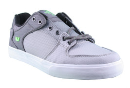 Supra Men's Vaider Low Fade Grey/White Nylon Skateboard Shoes Sneaker S36042 NIB