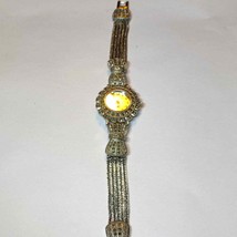 Vintage Gloria Vanderbilt Antique Silver Romantic Style watch~ Bows and chains - $31.68
