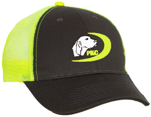 Cap Hat Caps Gray Yellow Mesh 