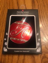 Swarovski Crystal Holiday Ornament “A” Brand New- Ships N 24h - $50.39