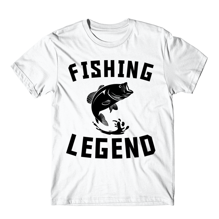 Fishing Legend Cool Bass Fishing T-Shirt - T-Shirts, Tank Tops